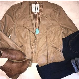 Taupe moto jacket!